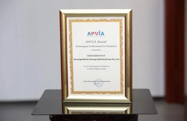 Hanergy APVIA Award