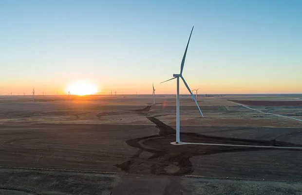 Cimarron Bend wind farm in Kansas