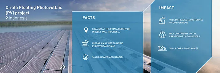 Masdar and PT PJBI form joint venture to drive development of Indonesia's first floating solar power plant