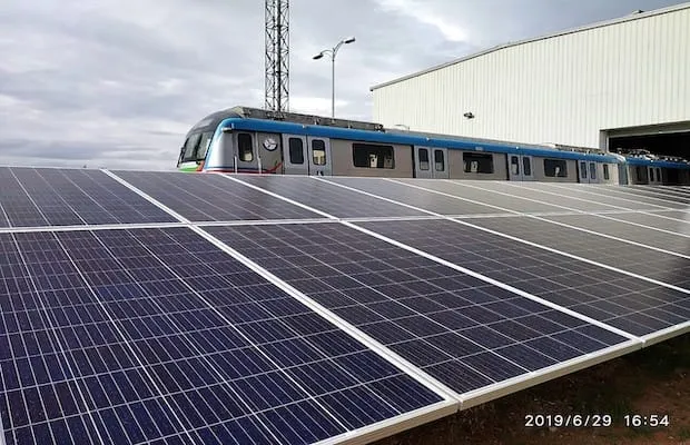AMP Solar for Hyderabad Metro