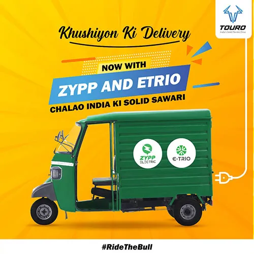 Etrio partners with Zypp Electric