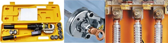 Aluminum Core Cables - equipment and crimp the wires 