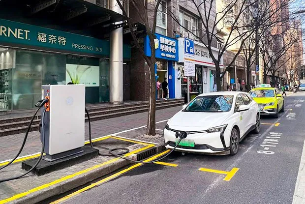 dc fast charger in shanghai from sungrow