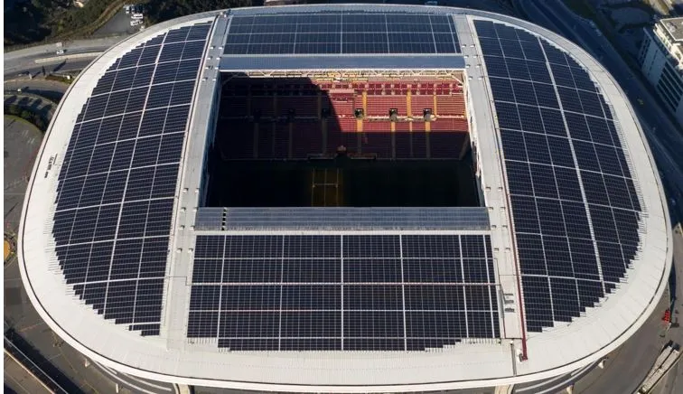 Closeup of the Ali Sami Yen Sports Complex Nef Stadium