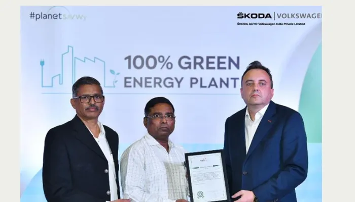 Volkswagen's Aurangabad Factory Adopts 100% Renewable Electricity