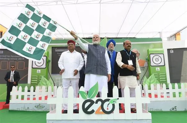 PM Modi flags off hydrogen powered e-bus
