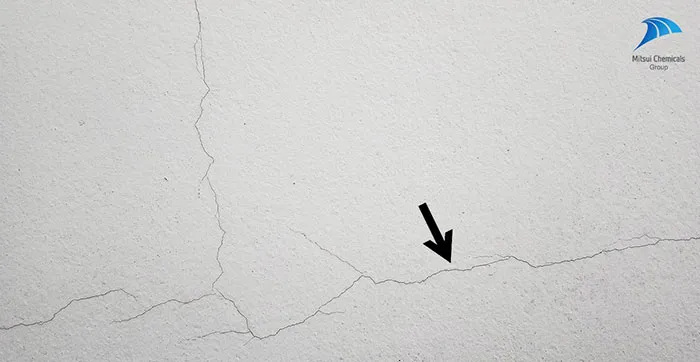 Cracks formed in the backsheet after 1st round of BS durability sequential testing