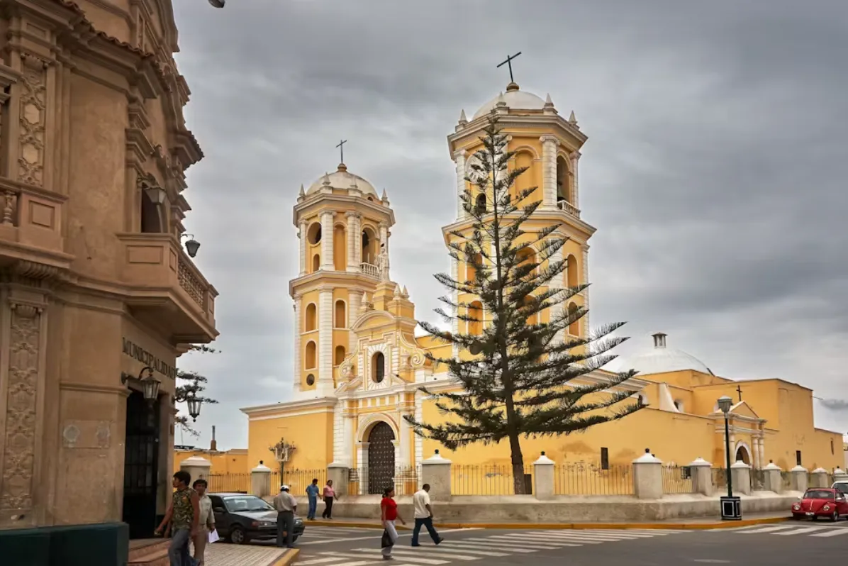 Chiclayo Cathedral, officially the Cathedral of Saint Mary in Chiclayo, Peru is the seat of the Roman Catholic Diocese of Chiclayo. BETO SANTILLAN/Shutterstock