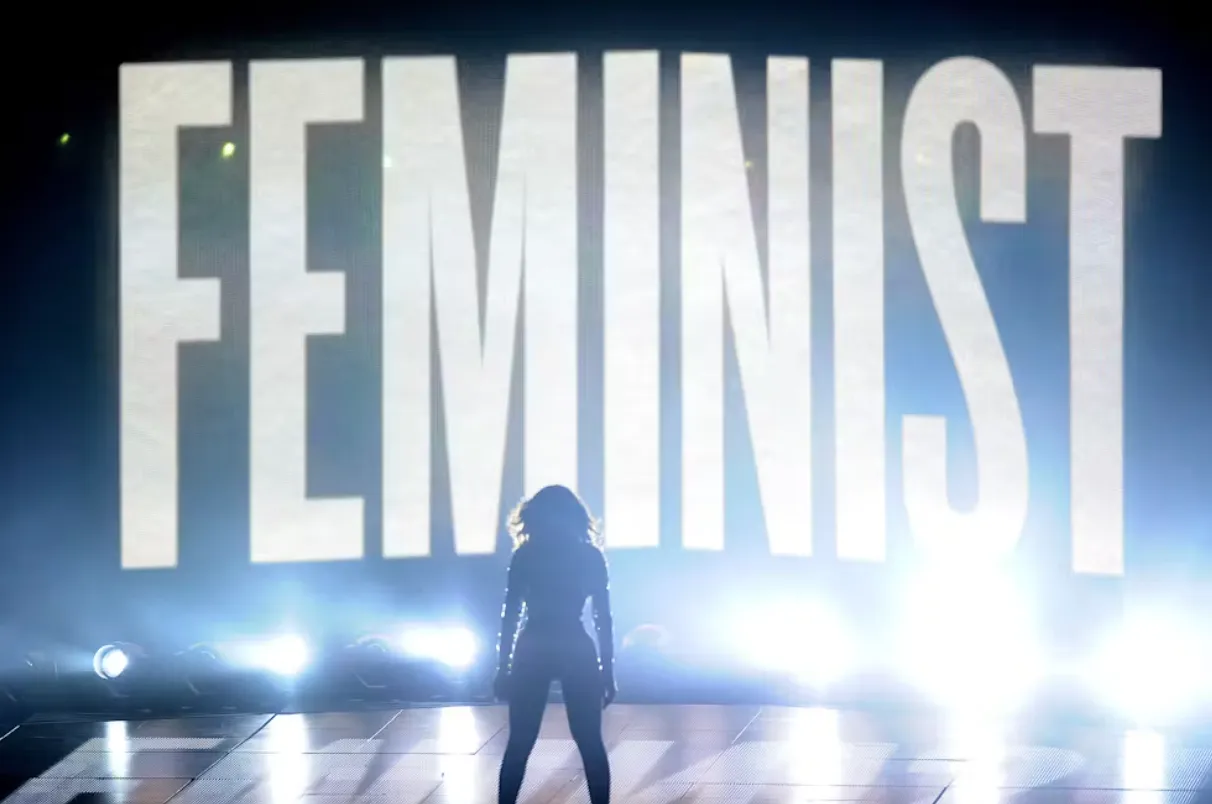 Beyonce’s 2014 Video Music Awards performance against a huge FEMINISM sign was a memorable cultural moment. Jason LaVeris/FilmMagic/GettyImages