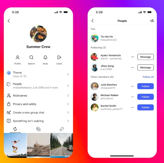 Instagram DM update