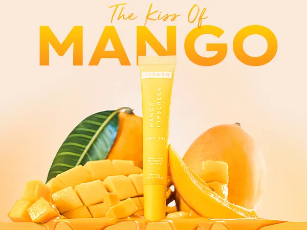 Buy Hyphen Mango Lip Balm SPF 50 PA++++ | 2% Kojic Acid Brightening LipBalm  for Dark & Pigmented Lips | 1% Vitamin E & Vitamin C | Moisturizing SPF ...