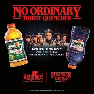 Gatorade Stranger Things Citrus Cooler Sports Drink - 28 fl oz Bottle, 3 of 9