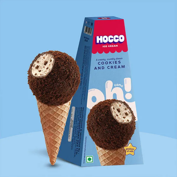 Buy Hocco Cookies and Cream Ice Cream Cone Online (135 ml) At Best Price