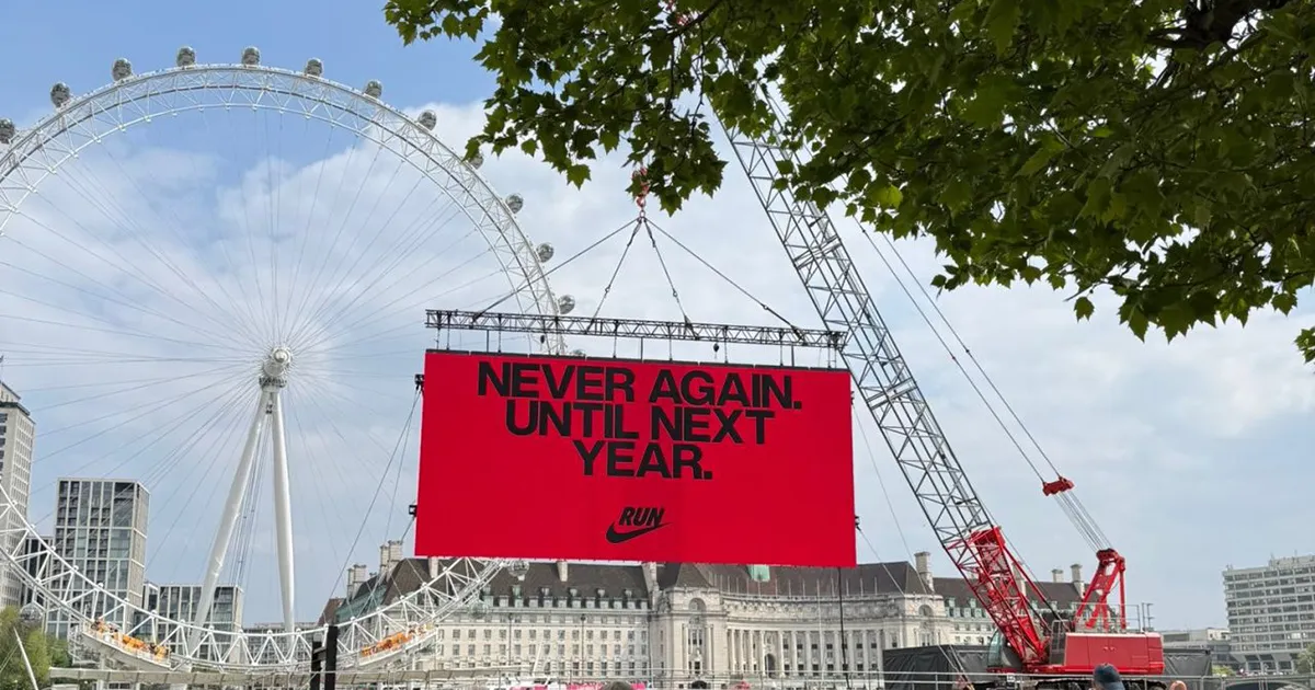 Nike Sparks Backlash for 'Never Again' Ads at London Marathon