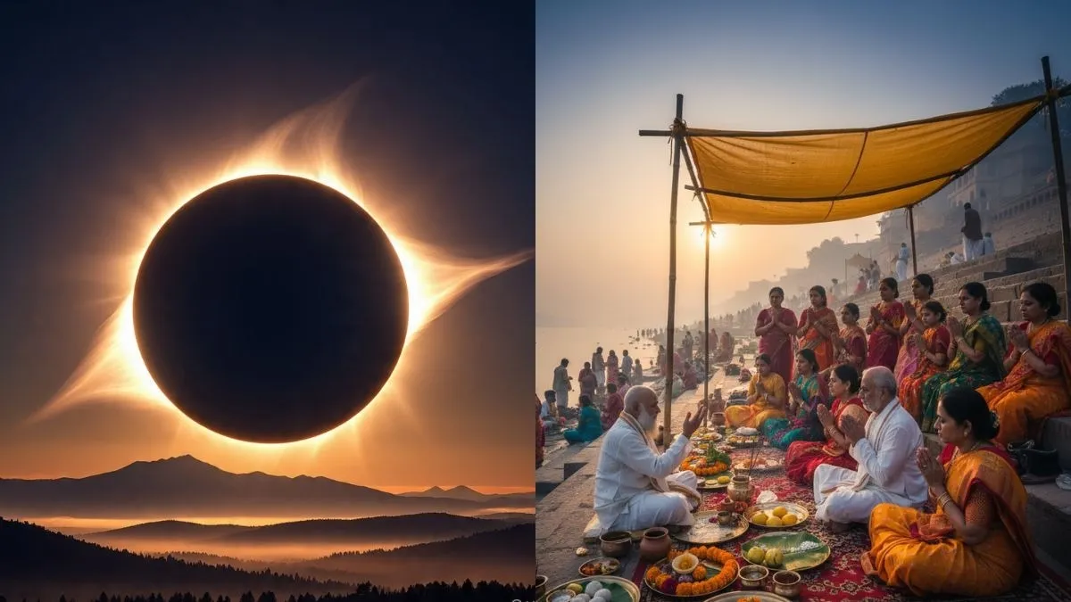 Surya Grahan 2025: सूर्य ग्रहण के संयोग में रहेगी शारदीय नवरात्र-सर्वपितृ  अमावस्या, क्या पड़ेगा नकारात्मक प्रभाव? - surya grahan 2025 sanyog shardiya  navratri sarvapitra ...