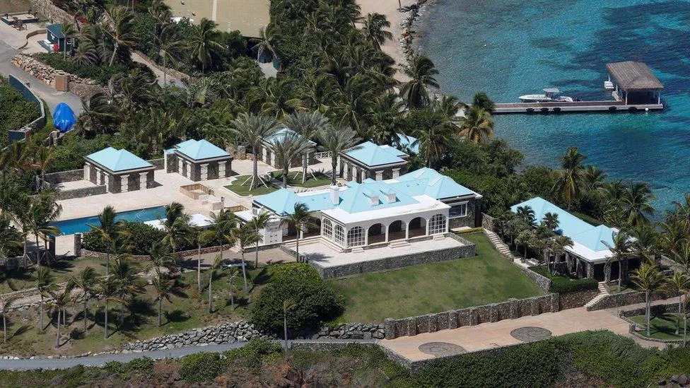 Jeffrey Epstein's private islands put up for sale for $125m - BBC News