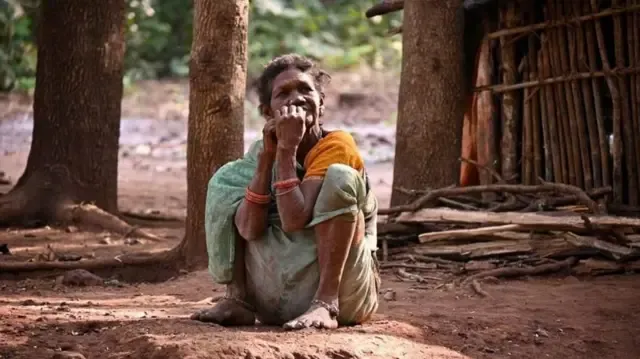 लक्ष्मी बताती हैं कि उनके पति और बेटे कभी जंगल से नीचे कॉलोनी में नहीं जाते हैं लेकिन वो जाती हैं 