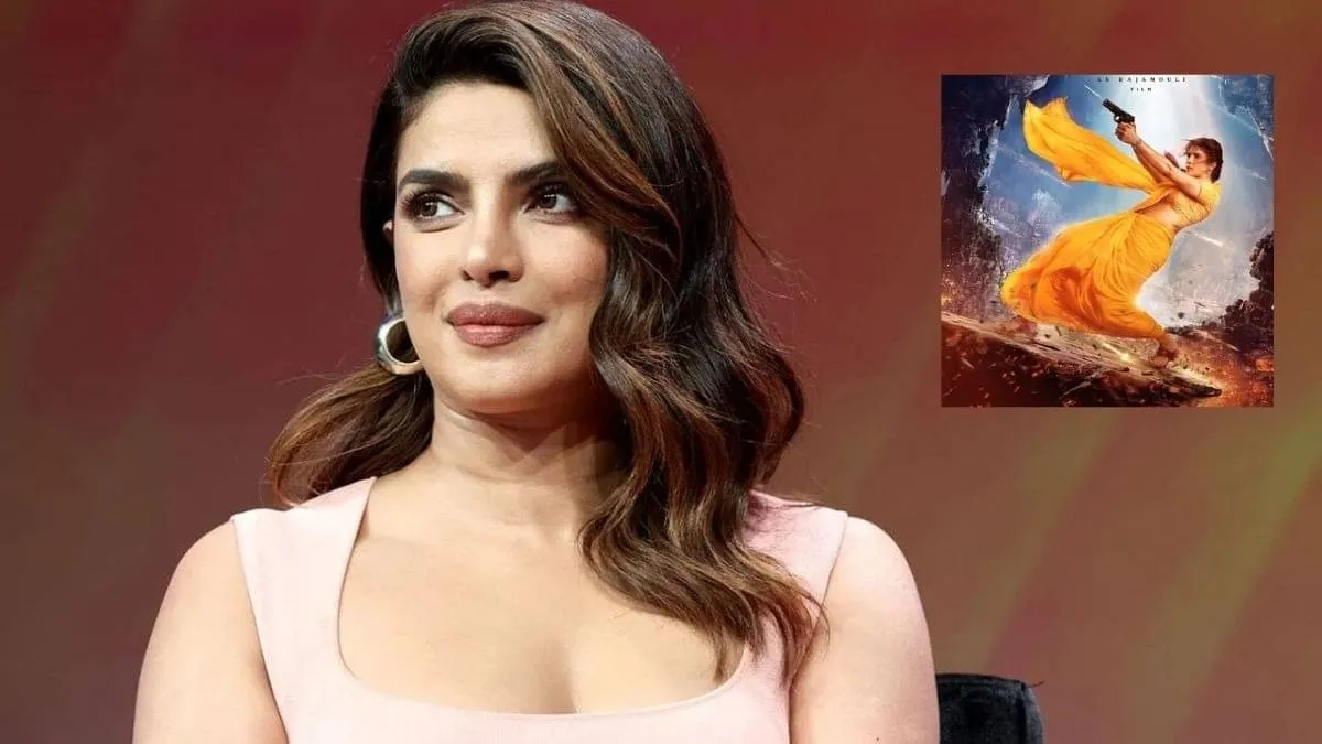 राजामौली की फिल्म 'ग्लोब ट्रॉटर' में 'मंदाकिनी' बनीं Priyanka Chopra, पीली  साड़ी और हाथ में गन लिए दिखा देसी गर्ल का दमदार लुक | Republic Bharat