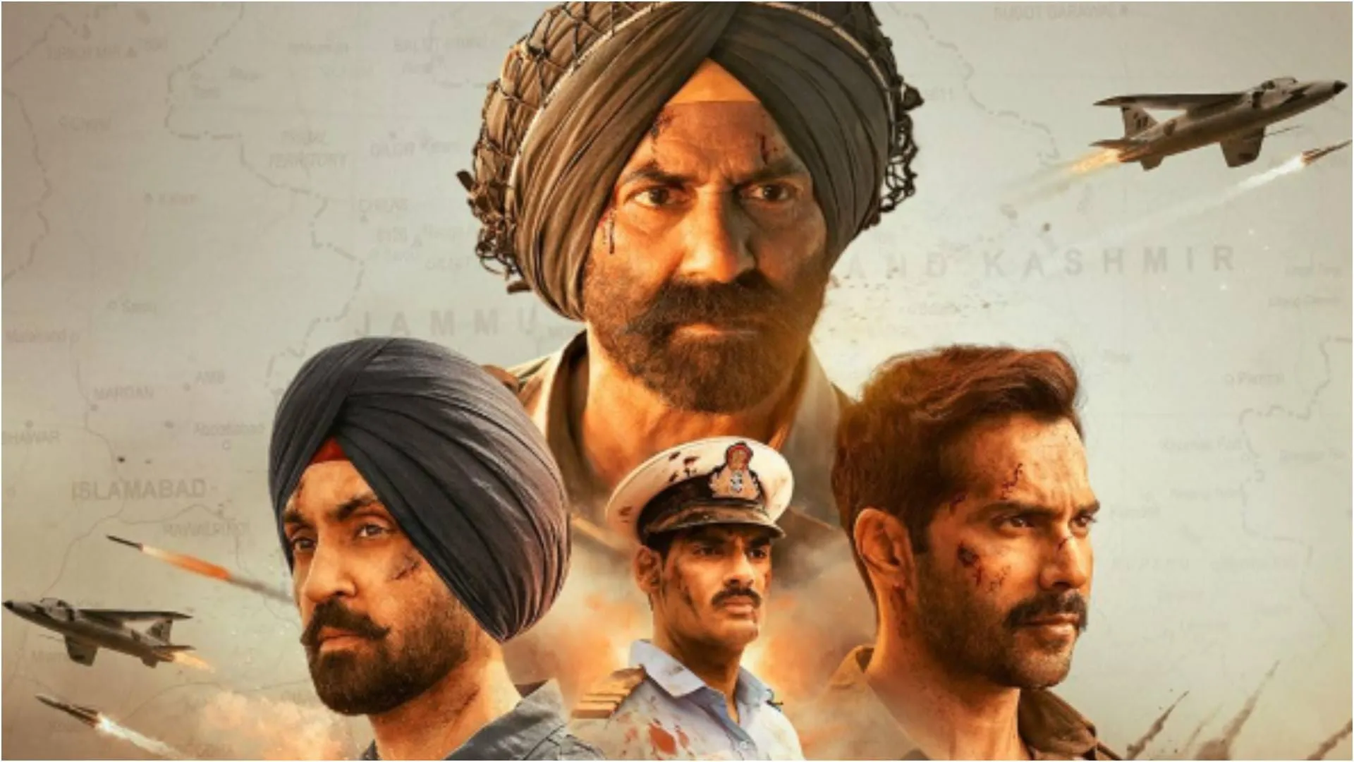 Border 2 Starring Sunny Deol Varun Dhawan Diljit Dosanjh Ahan Shetty Day 1 Box  Office Collection - Entertainment News: Amar Ujala - Border 2 Box Office:पहले  ही दिन 'बॉर्डर 2' ने तोड़ा '
