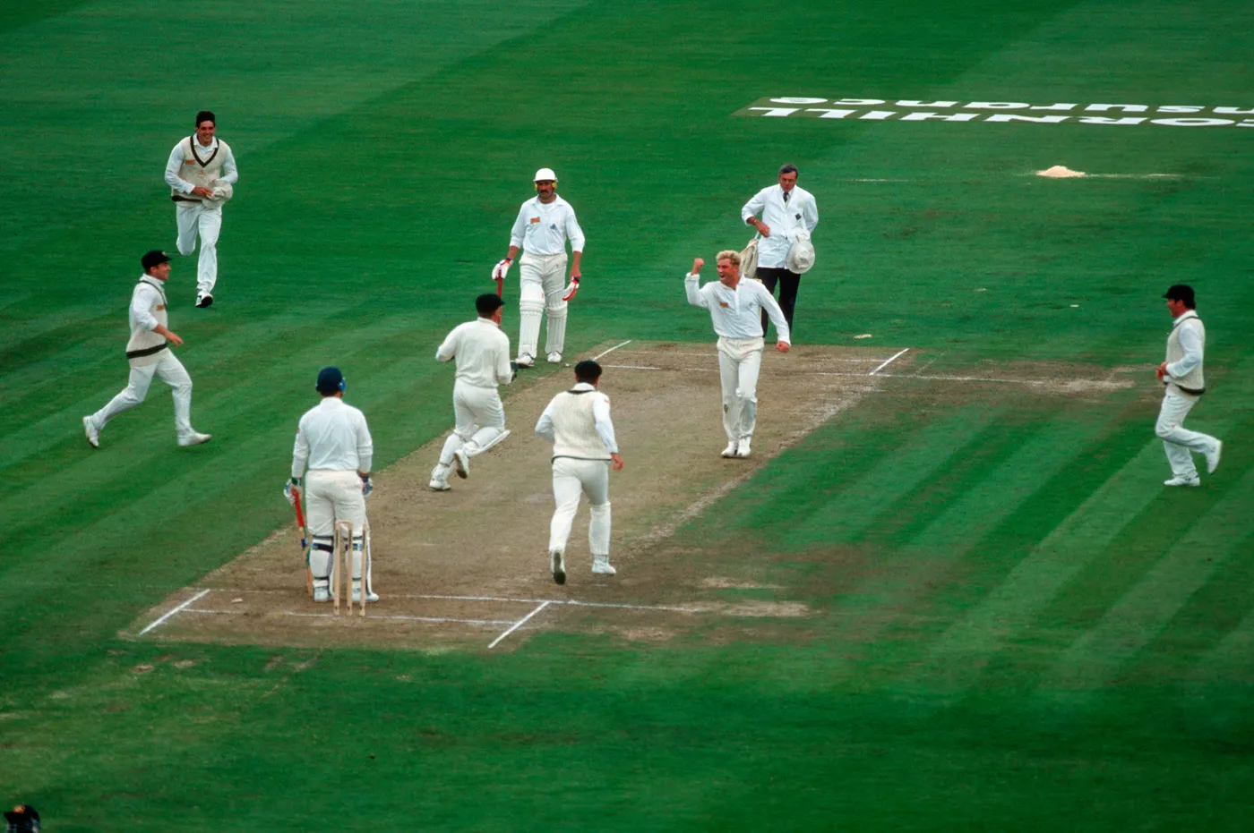 Marmite-fuelled marvel: Warne exults after what is now routinely known as <i>that</i> ball