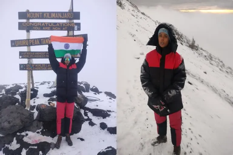 मैहर की बेटी ने माउंट किलिमंजारो पर गाड़ा झंडा, अफ्रीका के पहाड़ पड़े छोटे  - anjana singh climbed kilimanjaro