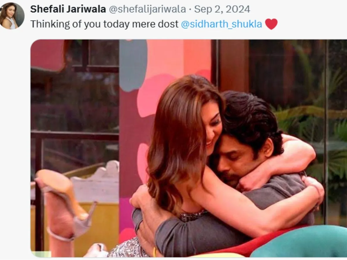 Shefali Jariwala Last Twitter X post for Sidharth Shukla write thinking of  you today | Shefali Jariwala Last X Post: सिद्धार्थ शुक्ला के नाम था शेफाली  जरीवाला का आखिरी पोस्ट, लिखा- 'आज