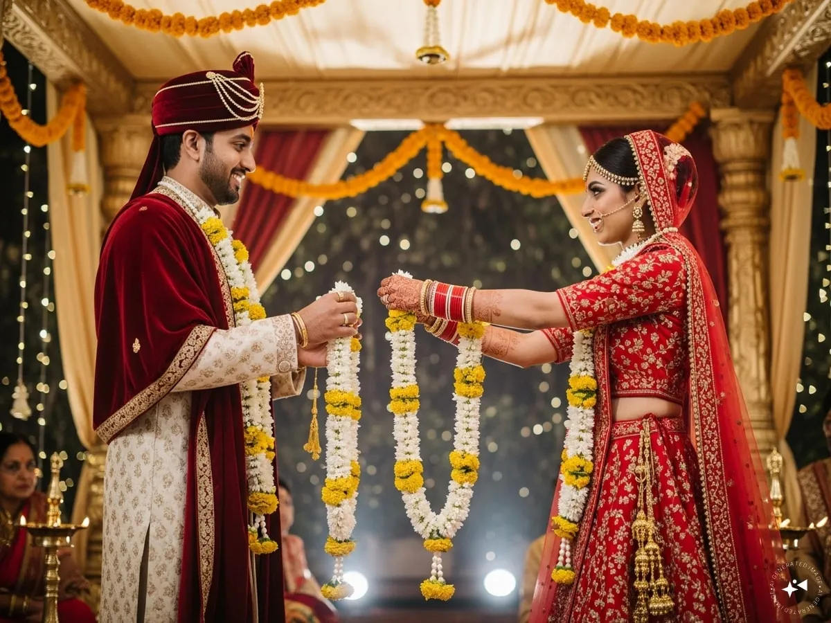 Why bride puts varmala first। दुल्हन ही पहले वरमाला क्यों पहनाती है -  News18 हिंदी