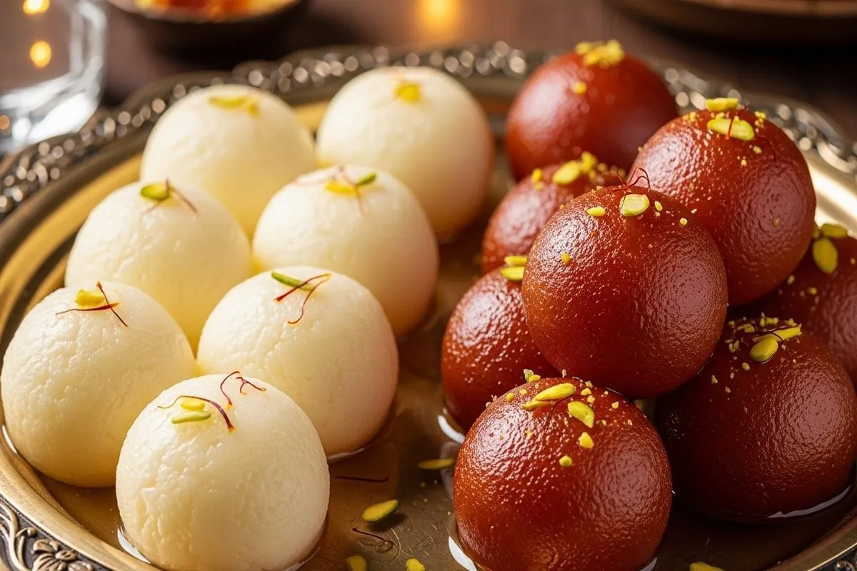 Rasgulla Vs Gulab Jamun Recipe Easy Indian Sweets। रसगुल्ला या गुलाब जामुन  घर पर क्या बनाना है आसान - News18 हिंदी