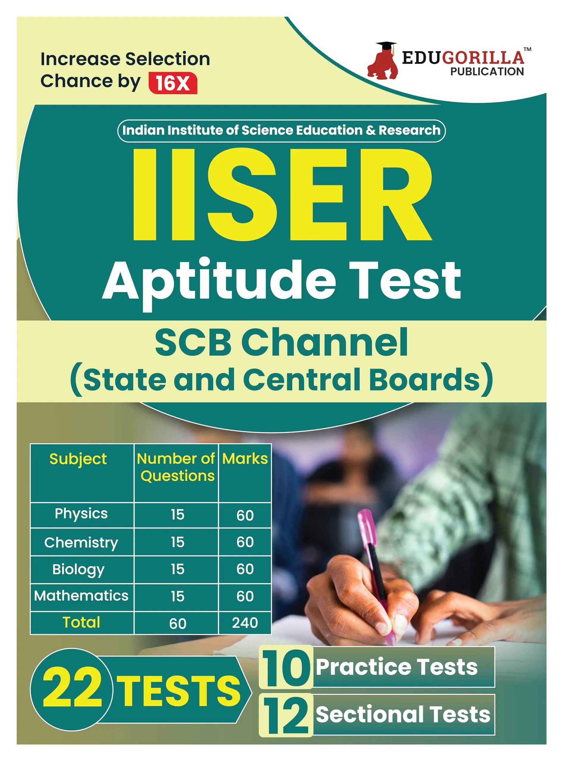 IISER Aptitude Test - SCB Channel | IAT - State & Central Boards |10 Full-length Mock Tests + 12 Sectional Tests
