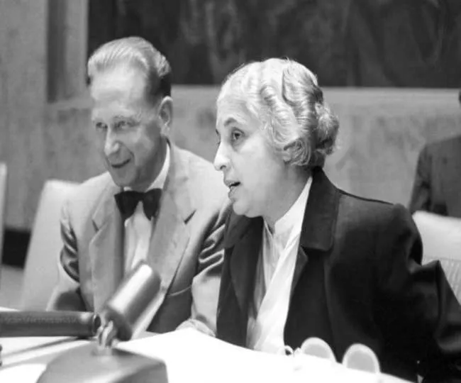 UNGA की पहली महिला अध्यक्ष भारतीय थीं, 74 वर्ष में 4 महिलाओं ने संभाली है  कुर्सी - Modi in UN First Female President of UNGA was Indian Leader Vijay  Laxmi Pandit Jagran Special