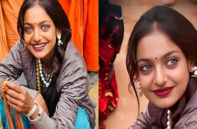 वायरल गर्ल मोनालिसा महाकुंभ छोड़ पहुंचीं महेश्वर, फिल्मों में काम को लेकर  तोड़ी चुप्पी - viral girl monalisa left maha kumbh and reached maheshwar -mobile
