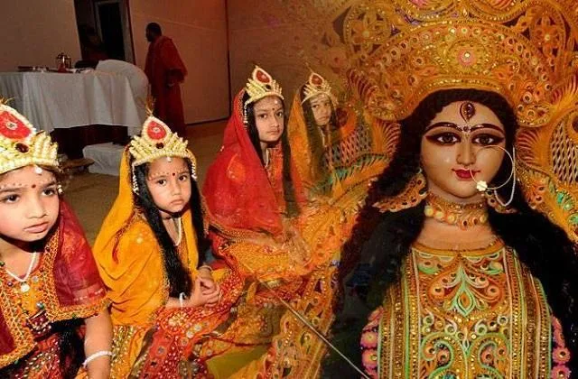 महाअष्टमी और नवमी कब है? जानें कन्या पूजन की विधि और शुभ मुहूर्त - when is  maha ashtami and navami-mobile