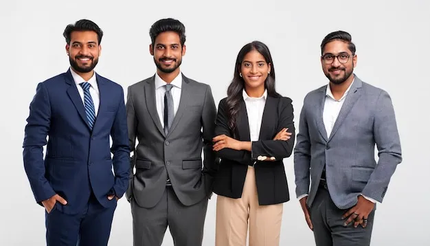 Indian business team professional group photo for business promotion |  Premium AI-generated image