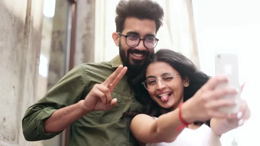 365 Indian Couple Taking Selfie Stock Video Footage - 4K and HD Video Clips  | Shutterstock
