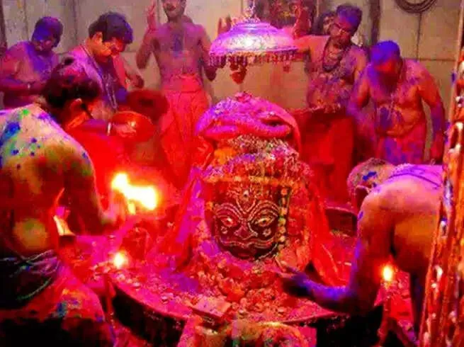 Holi festival 2023 holi celebrates in Ujjain baba mahakal mandir