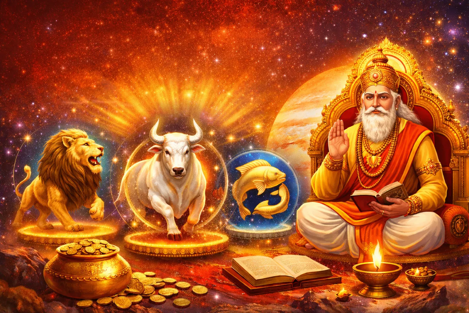 Guru Margi 2026: वृषभ-मीन समेत इन राशि वालों के लिए मार्च रहेगा लकी, देव  गुरु बृहस्पति दे रहे खुशखबरी का बड़ा सिग्नल!