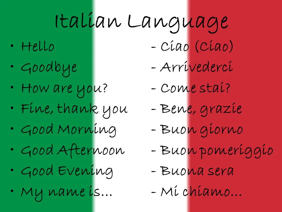 Language - ITALIAN CULTURE
