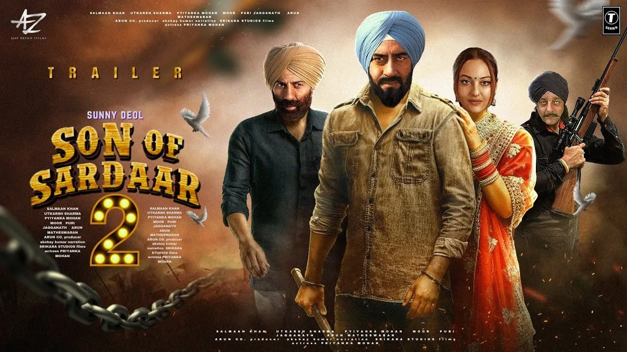 Son of Sardaar 2 - Teaser Trailer | Ajay Devgn | Sunny Deol | Sanjay Dutt,  Sonakshi Sinha, Salman K.