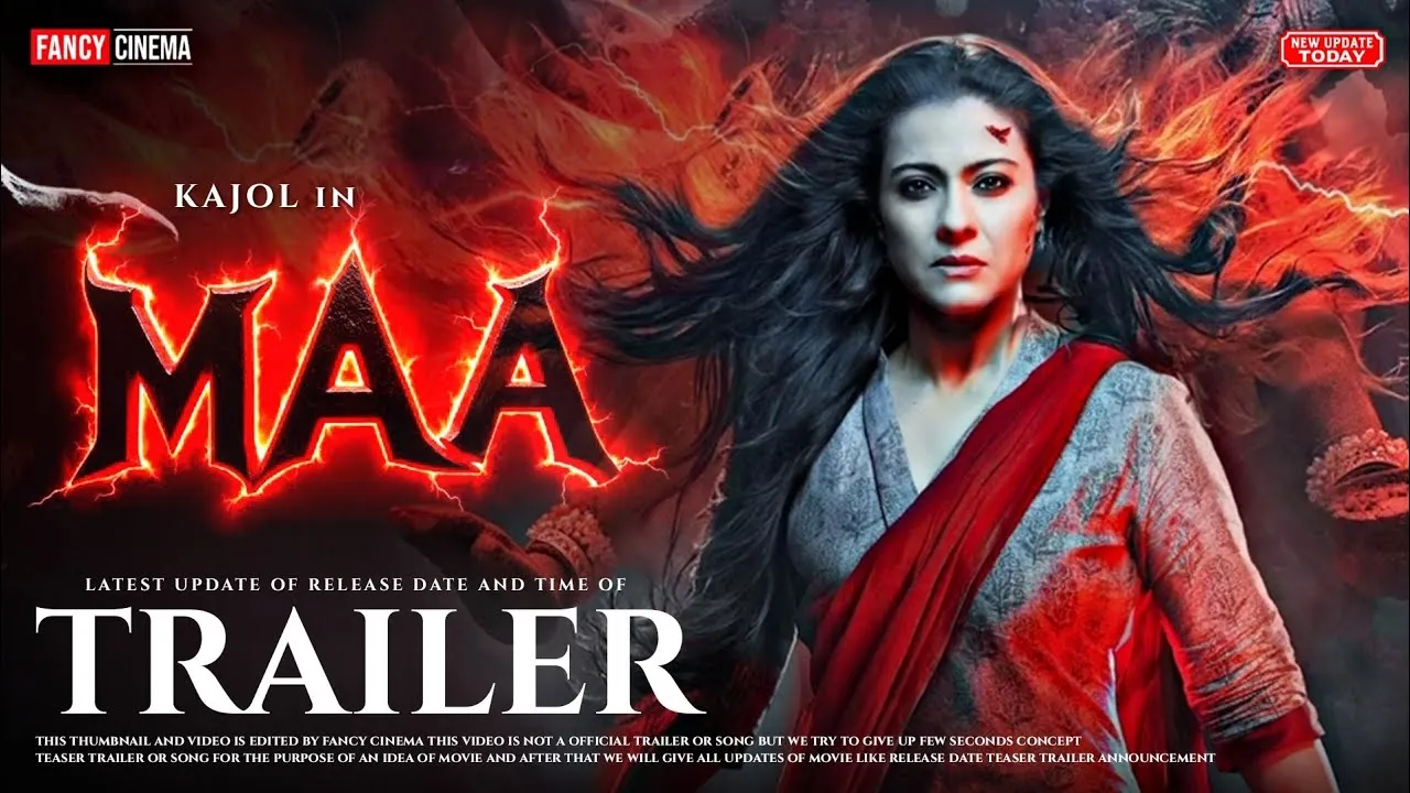 MAA Official trailer : Release date | Kajol devgan first look, Maa movie  2025, Maa trailer - YouTube
