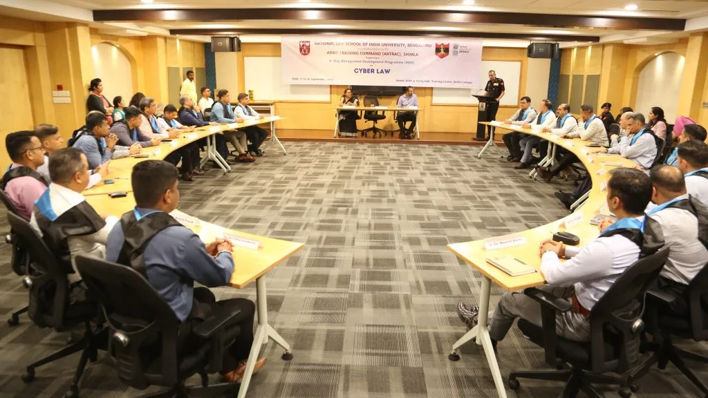 NLSIU conducts Training Programmes on Cyber Laws and Cyber Forensics for  Indian Army Officers - National Law School of India University