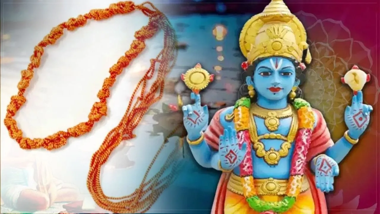 Anant Chaturdashi 2023: अनंत चौदस पर क्यों पहना जाता है 14 गांठ वाला धागा,  जानें धारण करने की विधि एवं महत्व | Anant Chaturdashi 2023 Ananta kab hai  puja vidhi rules in Hindi