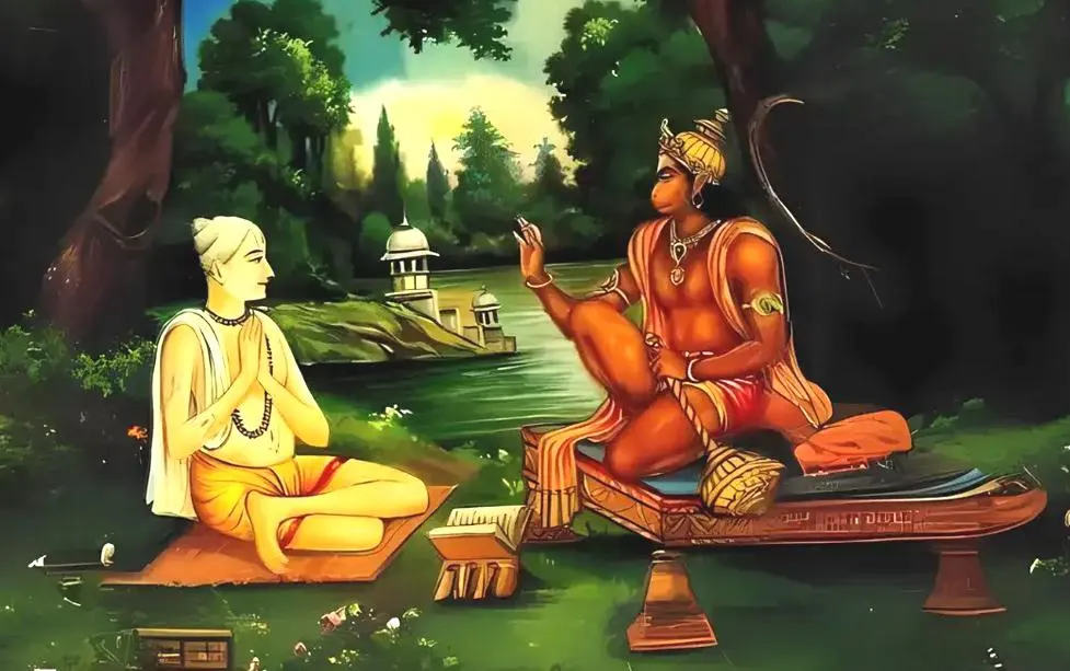 Tulsidas' Divine Encounter with Hanuman and the Origin of the Sankat Mochan  Mandir