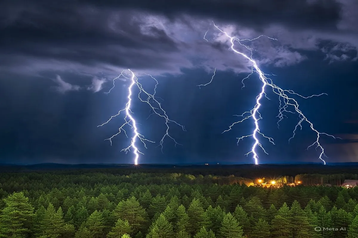 Sky lightning: आकाशीय बिजली का कहर… चपेट में आने से महिला की दर्दनाक मौत, 3  अन्य घायल | Patrika News | हिन्दी न्यूज