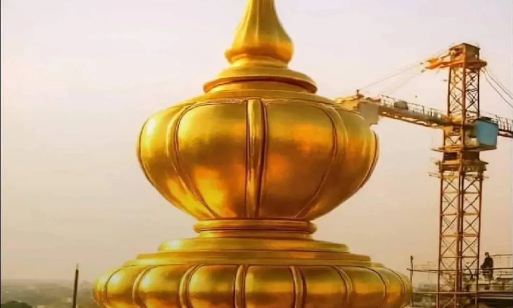 अयोध्या राम मंदिर में स्वर्ण जड़ित कलश की चमक, 5 जून को होगी राम दरबार की  प्राण प्रतिष्ठा