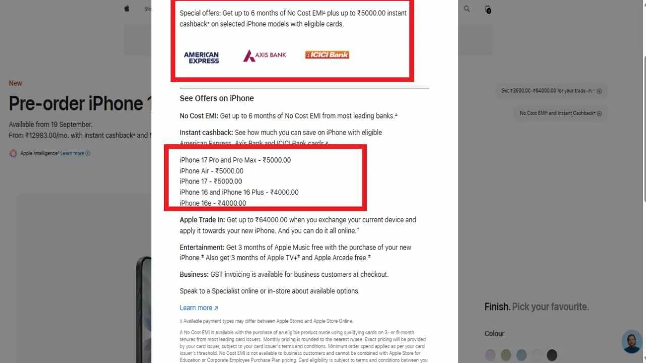 Iphone 17 Series Offer