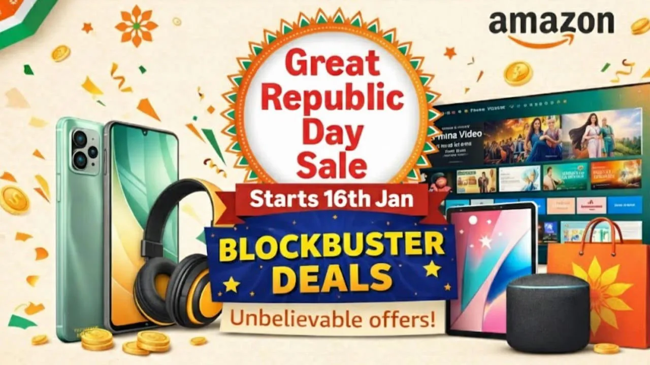 Amazon Republic Day Sale 2026: बेस्ट मोबाइल, टीवी और इलेक्ट्रॉनिक्स डील्स