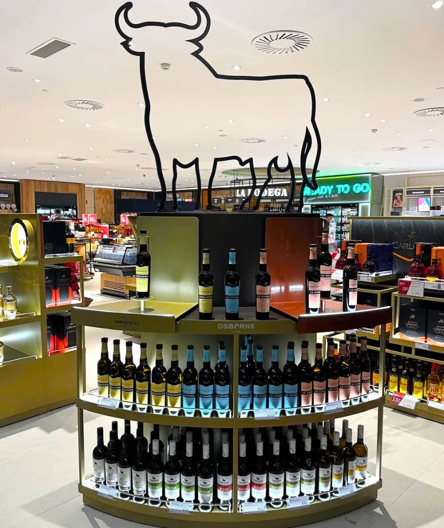 Osborne opens premium showcase at Jerez Airport in Andalucía, Spain