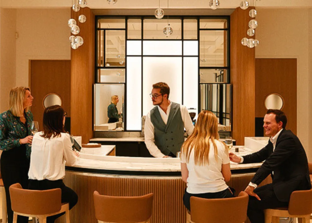 Taittinger unique blending table