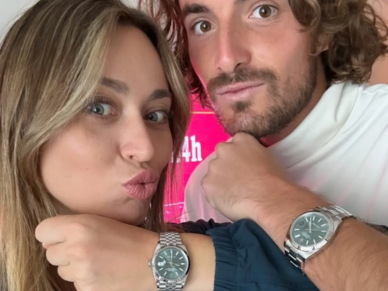 Paula Badosa and Stefanos Tsitsipas