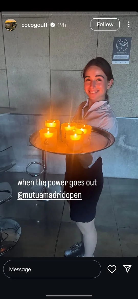 Coco Gauff Insta Story